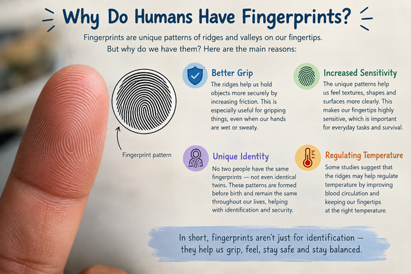Why Do Humans Have Fingerprints?